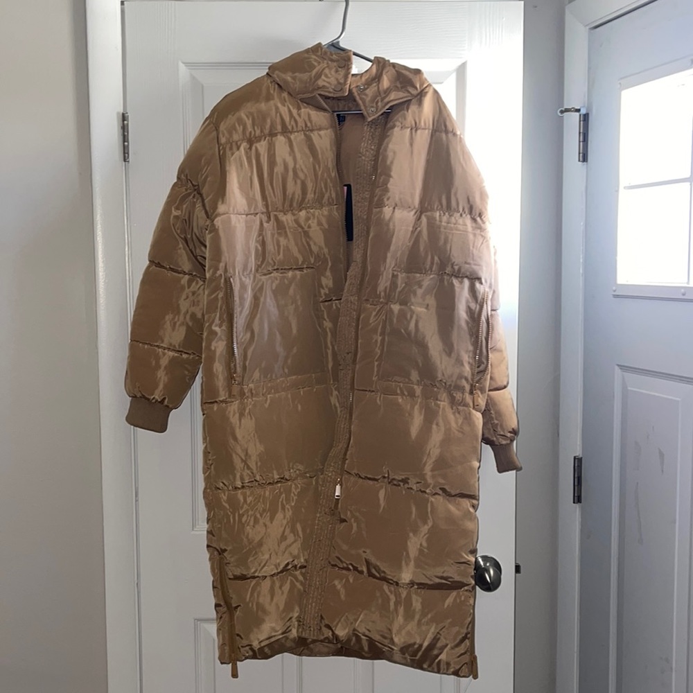 NWT long puffer coat